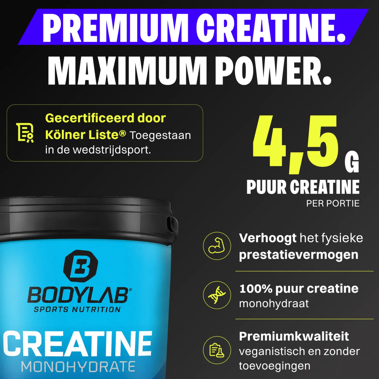 4 x Creatine Powder (500g)