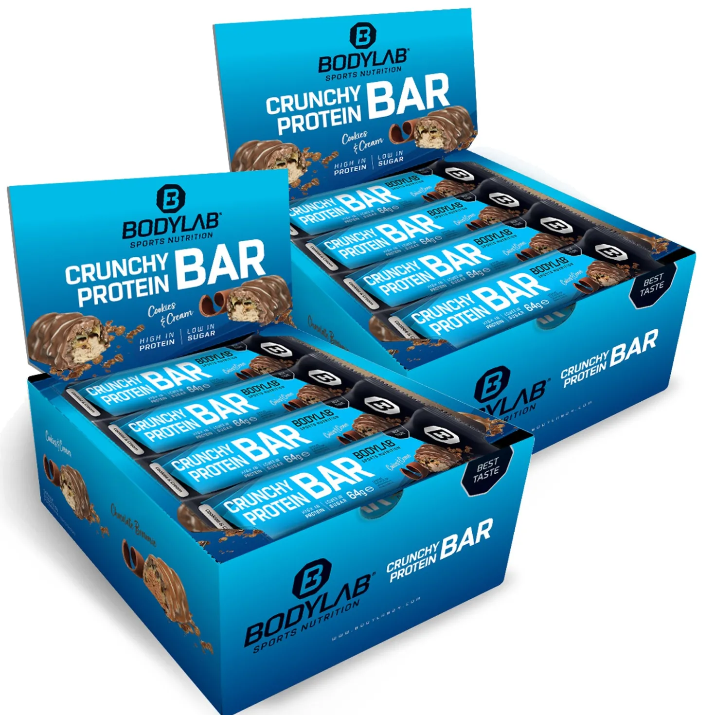2 x Crunchy Protein Bar (je 12x64g)