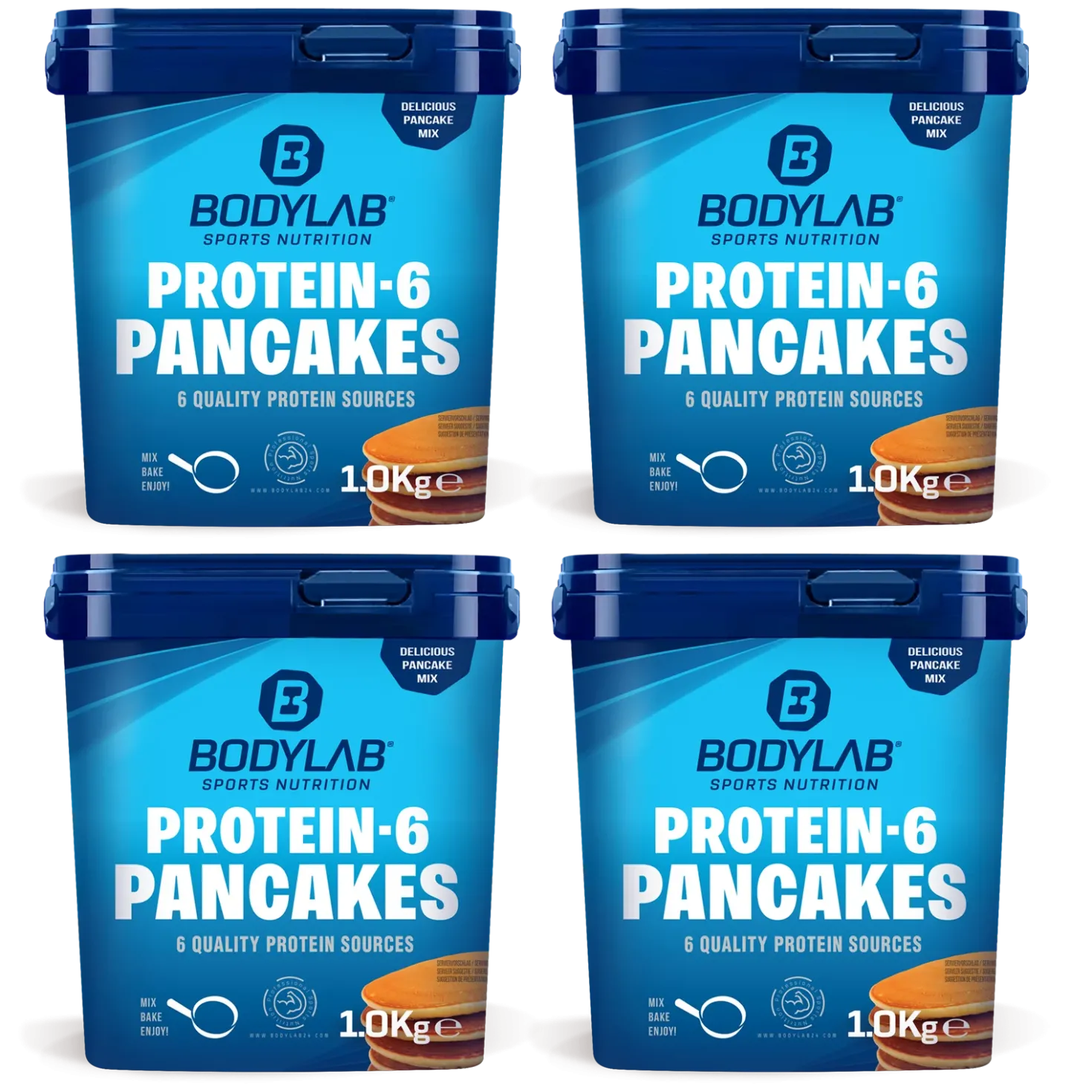 4 x 1000g Protein-6 Pancake Powder