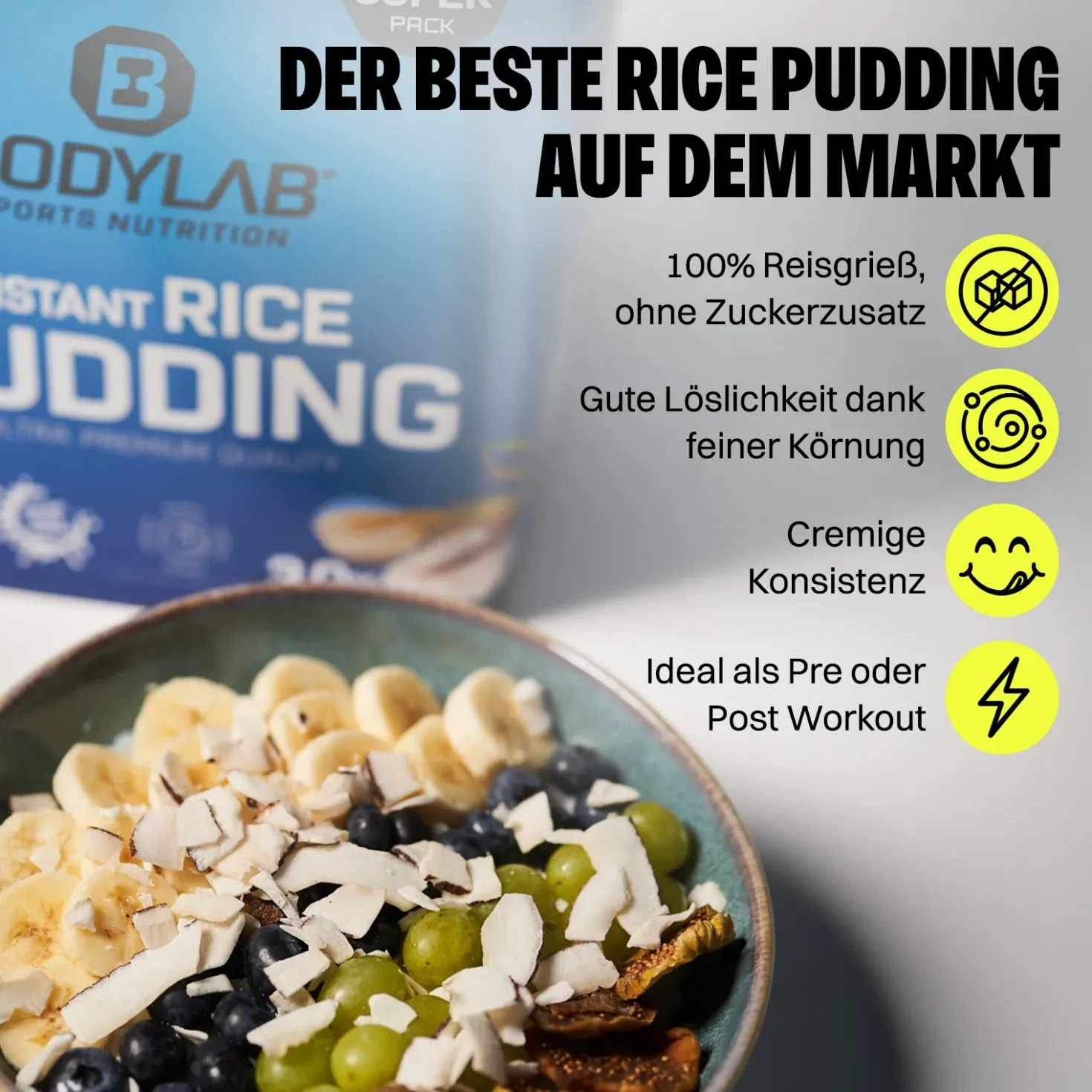 3 x Instant Rice Pudding (je 3000g)