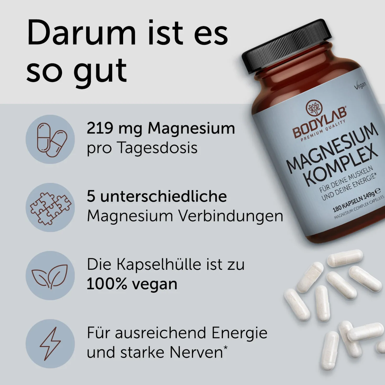 3 x Magnesium Komplex (3 x 180 Kapseln)
