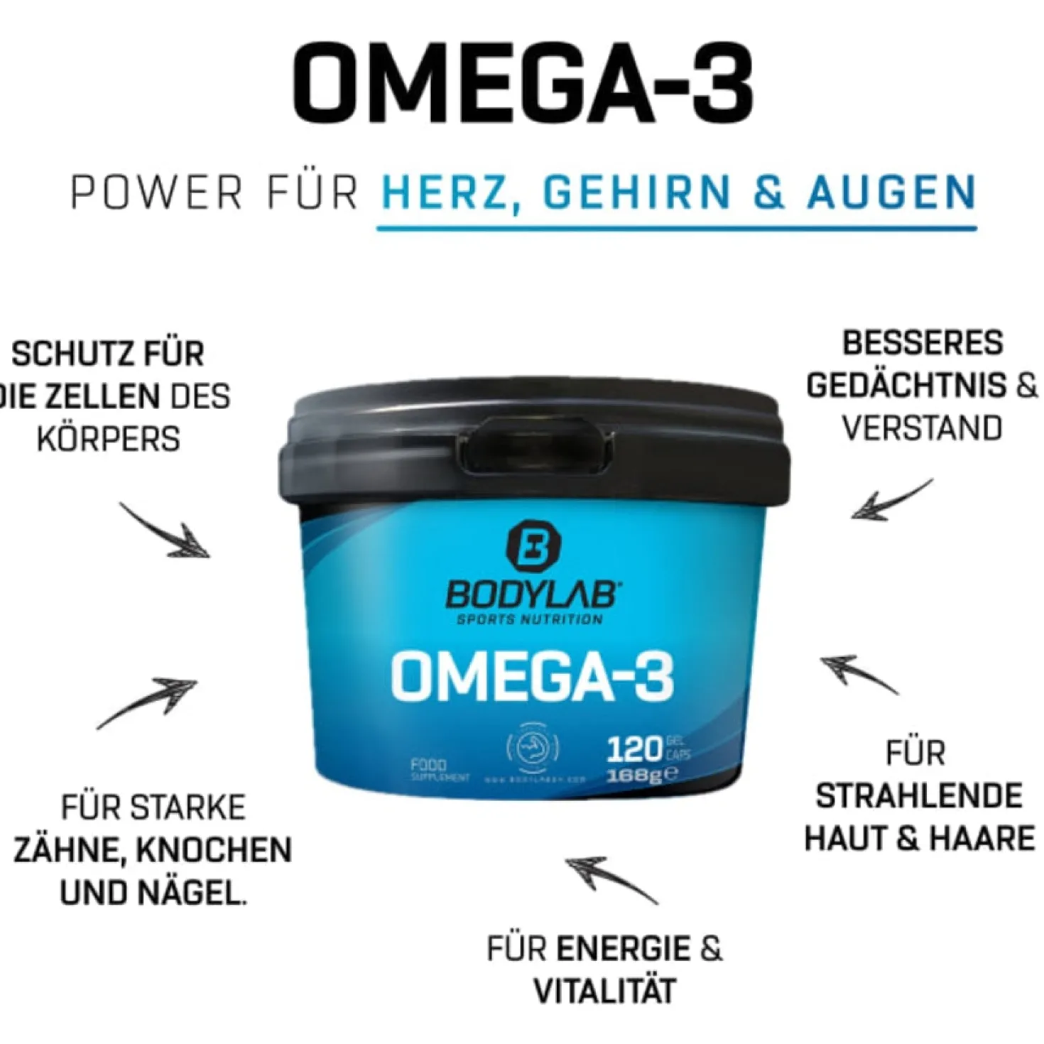 3 x Omega-3 (je 120 Kapseln)