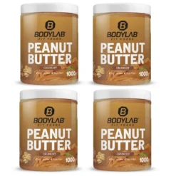 4 x 100% Peanut Butter in crunchy oder smooth