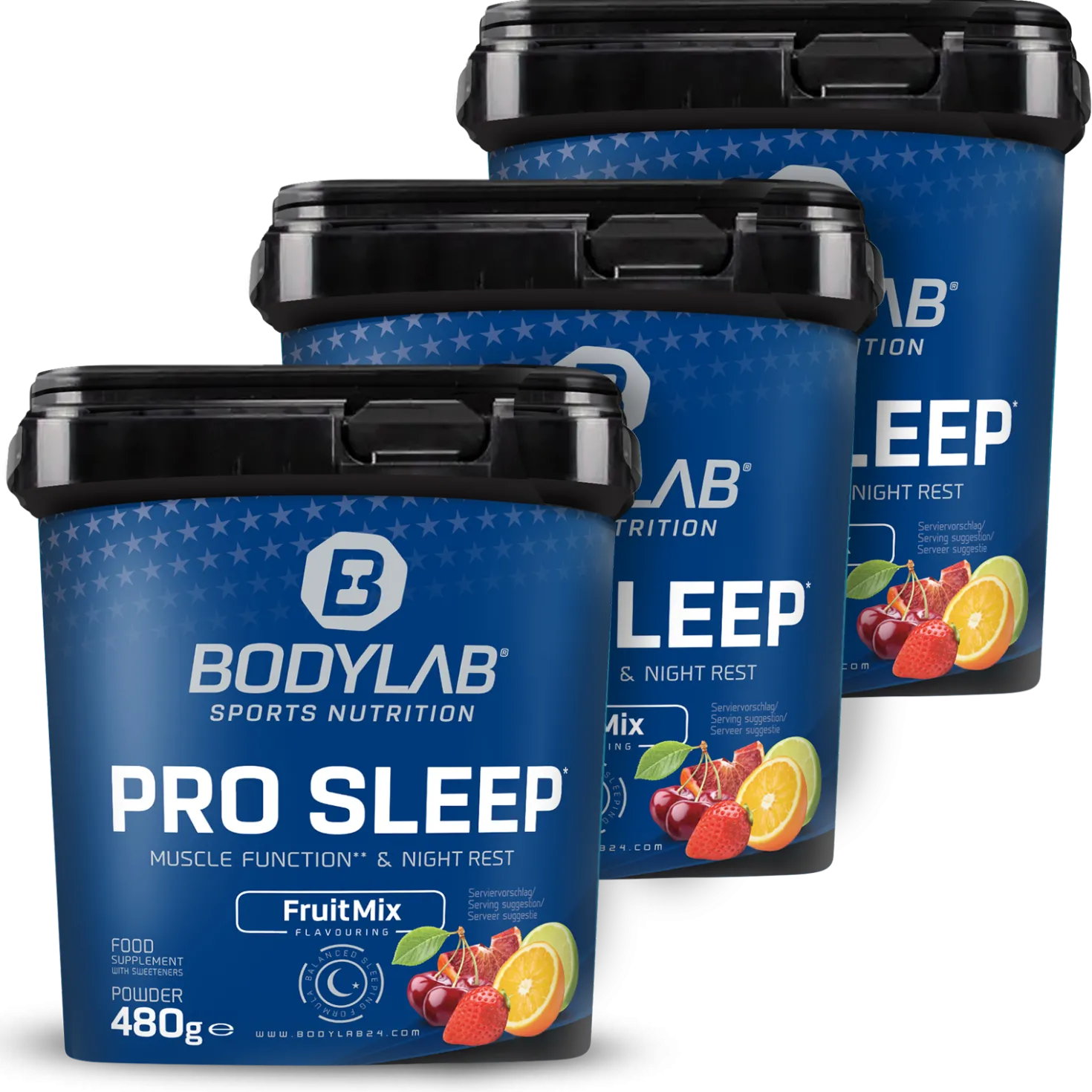 3 x Pro Sleep - Fruit Mix Flavor (je 480g)