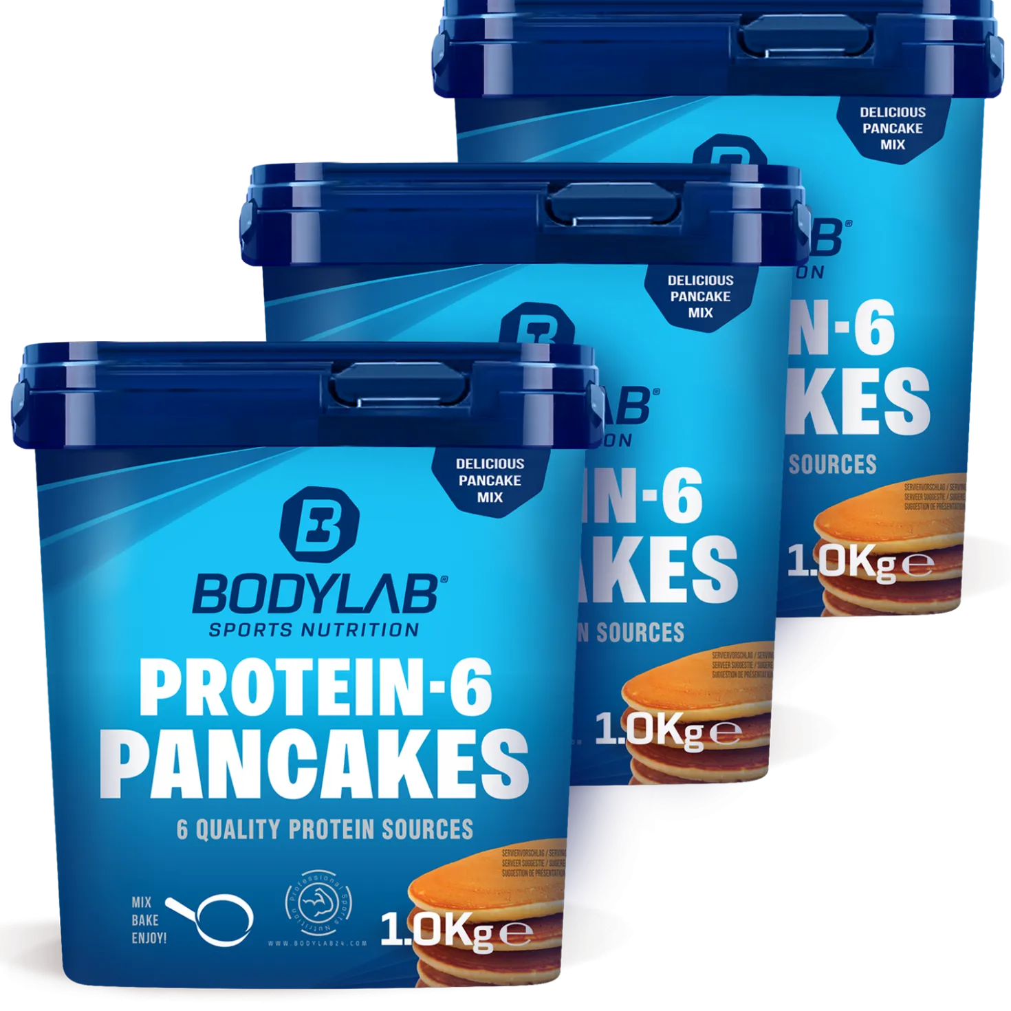 3 x Protein-6 Pancakes (je 1000g)