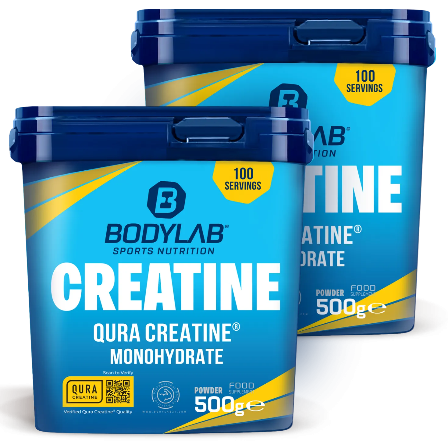 2 x QURA Creatine™ Monohydrate (500g)