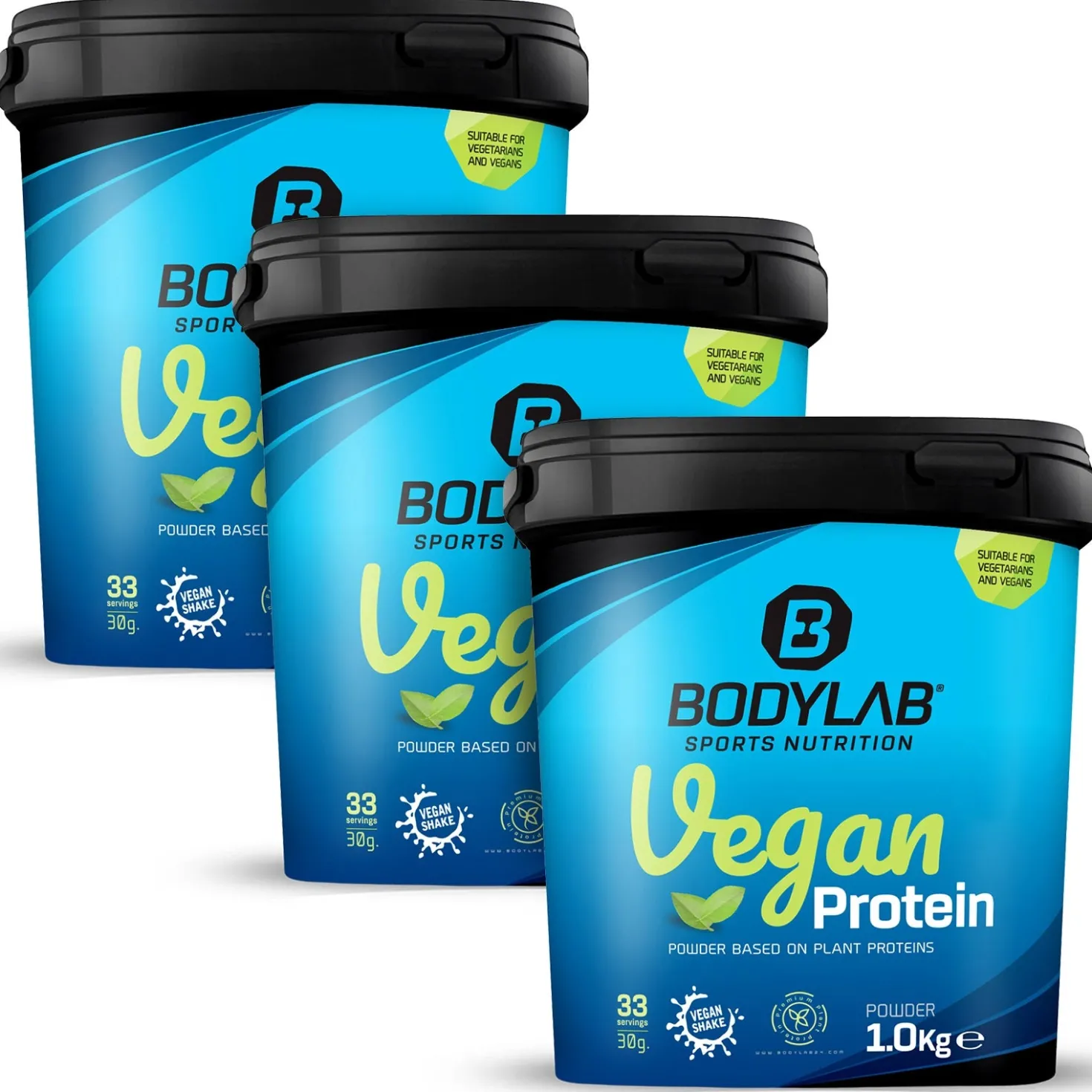 3 x Vegan Protein (1000g)