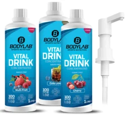 3 x Vital Zero Drink (je 1000ml) + Dosierpumpe
