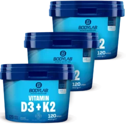 3 x Vitamin D3 + K2 (120 Kapseln)