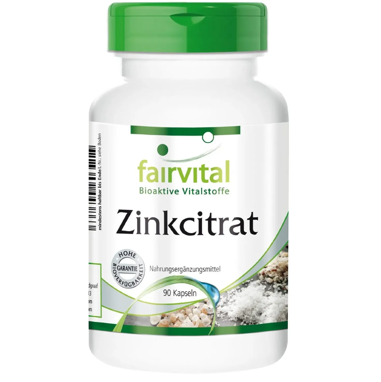 Zinkcitrat mit 50mg Zink (90 Kapseln)